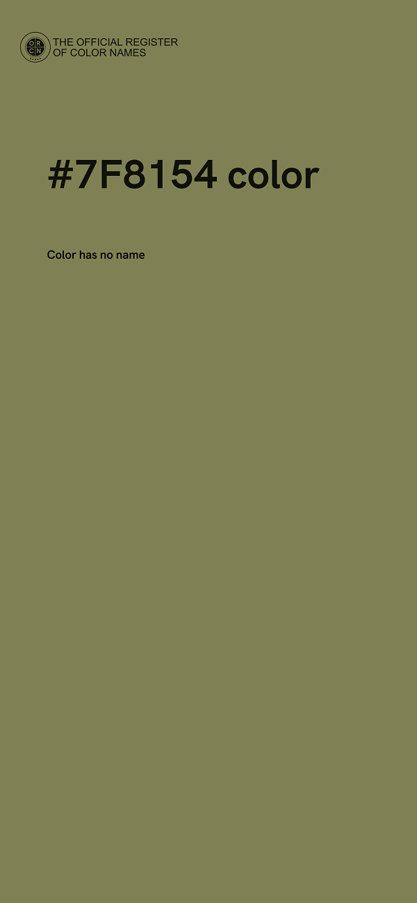 #7F8154 color image