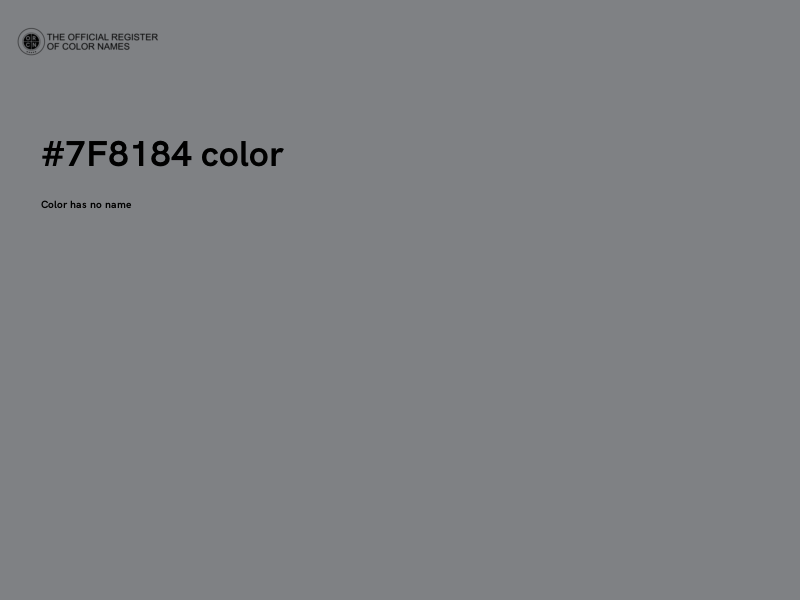 #7F8184 color image