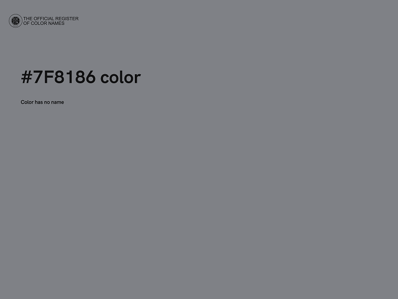 #7F8186 color image