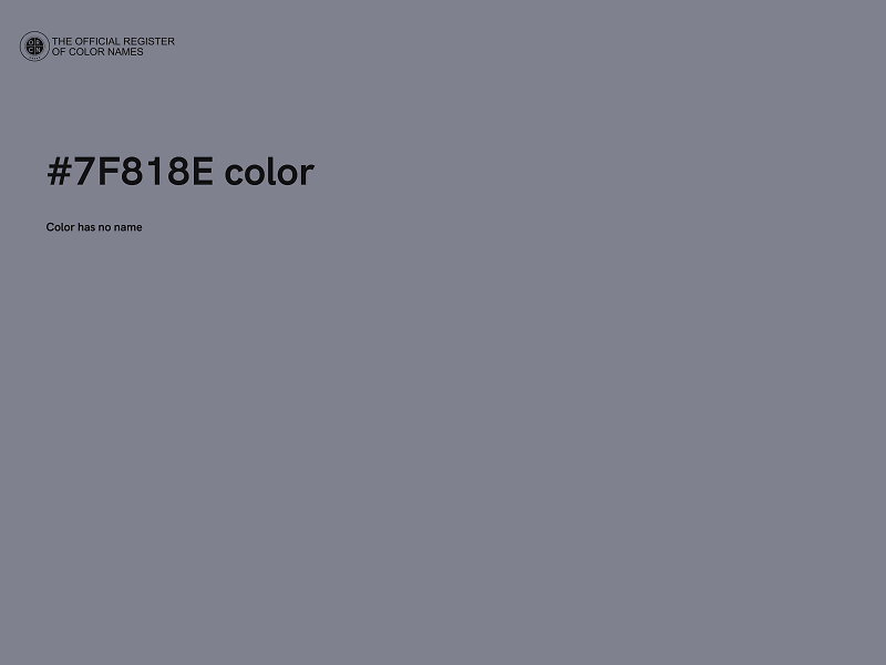 #7F818E color image