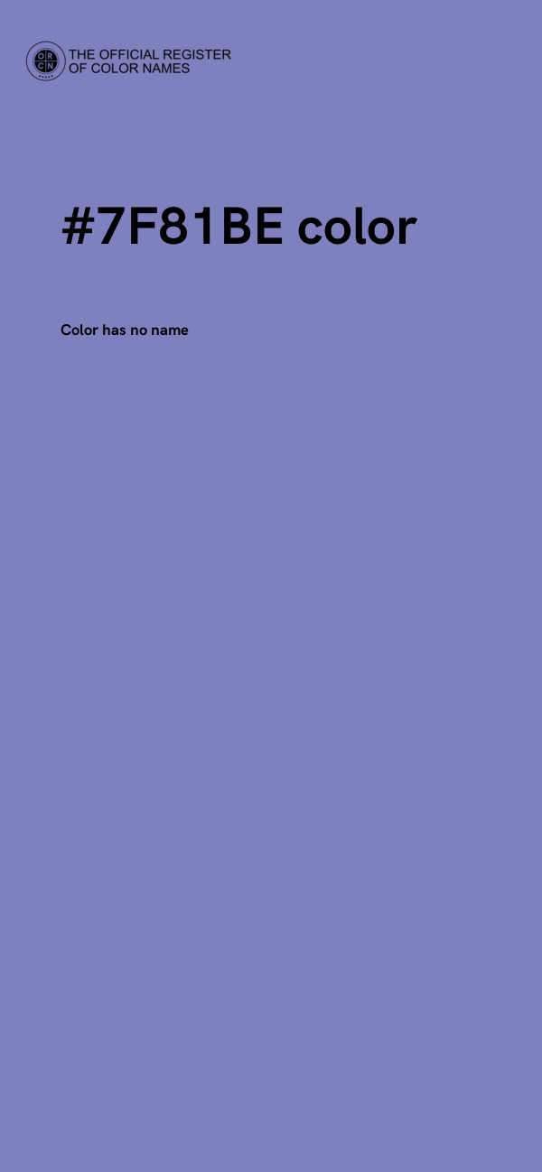 #7F81BE color image