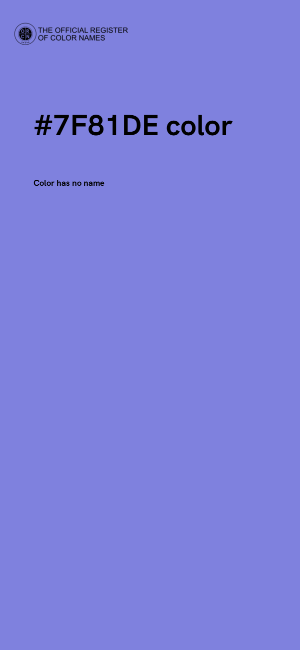 #7F81DE color image