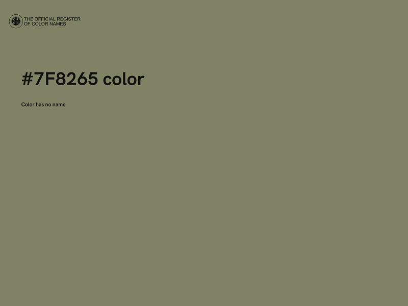 #7F8265 color image