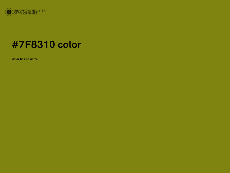 #7F8310 color image