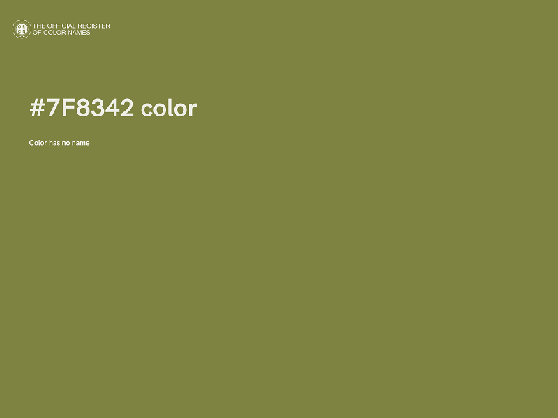 #7F8342 color image