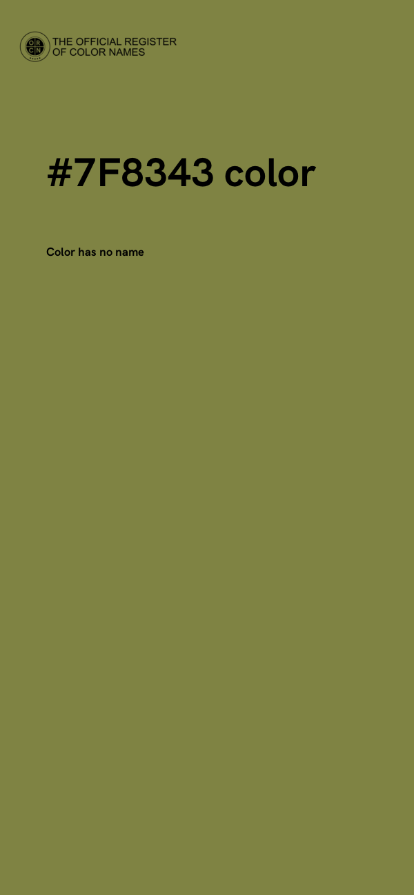 #7F8343 color image