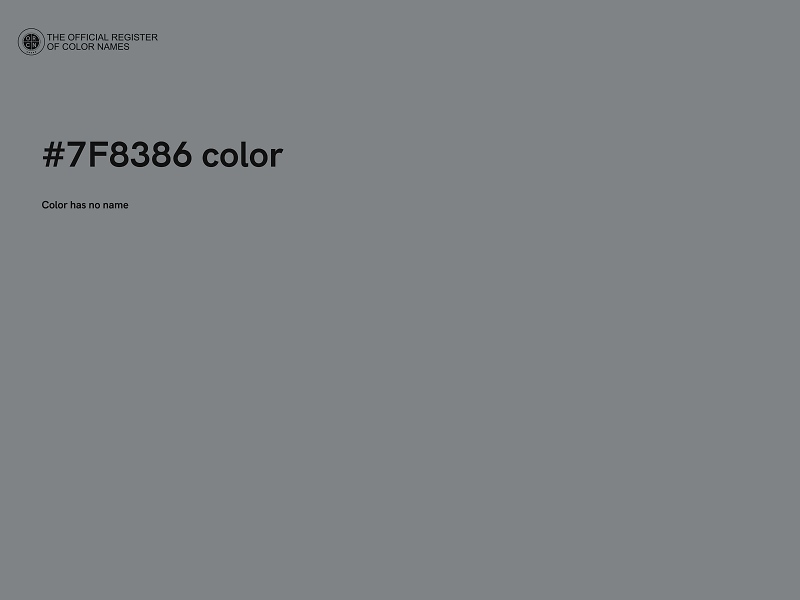 #7F8386 color image