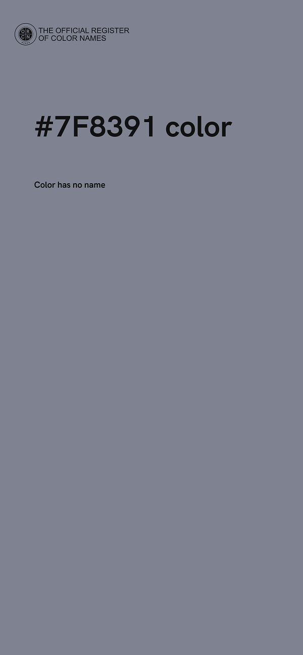 #7F8391 color image