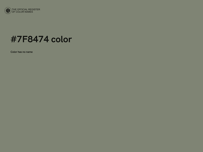 #7F8474 color image