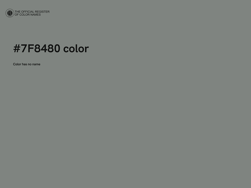 #7F8480 color image