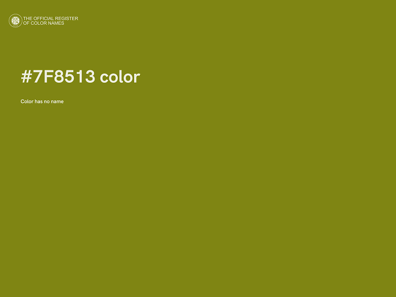 #7F8513 color image