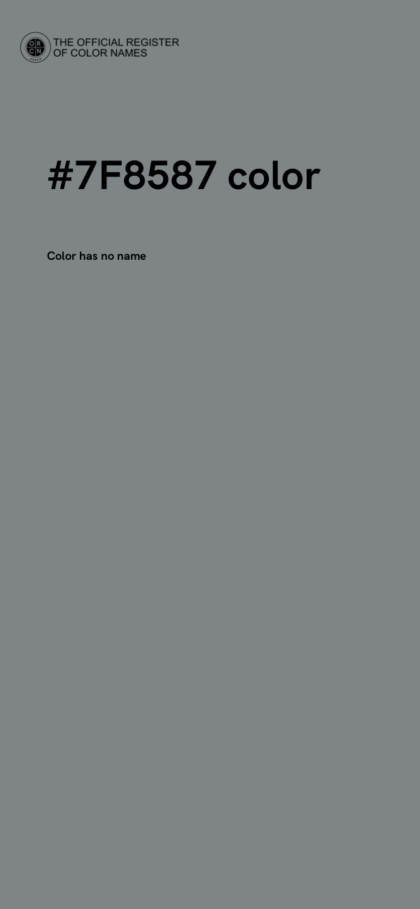 #7F8587 color image