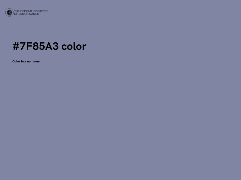 #7F85A3 color image