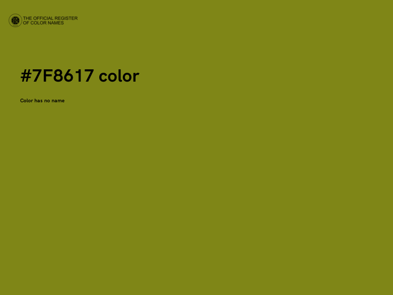 #7F8617 color image