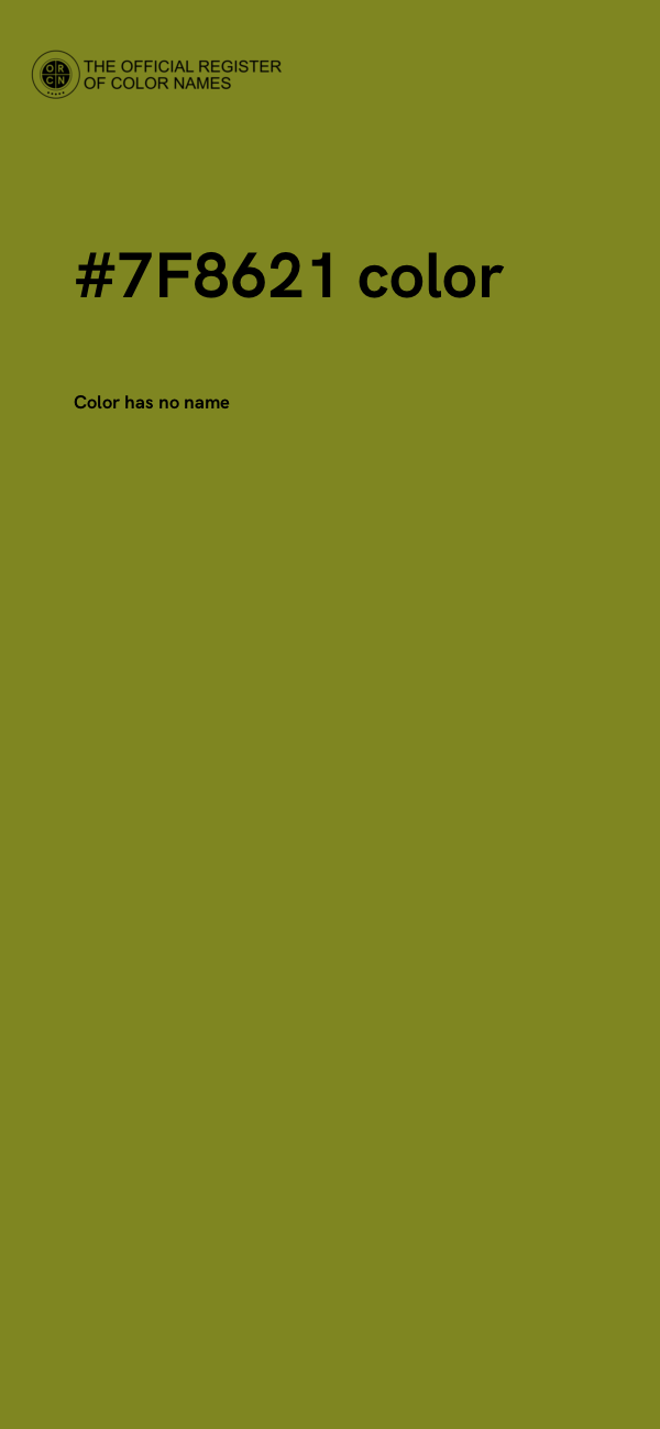 #7F8621 color image