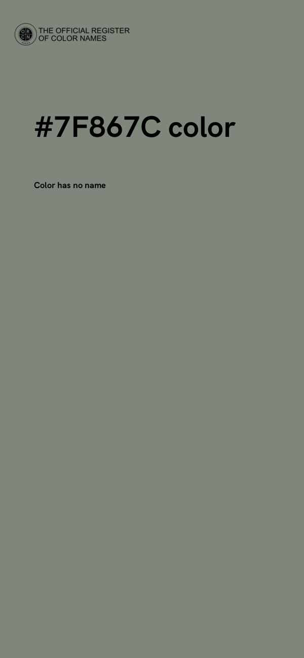#7F867C color image