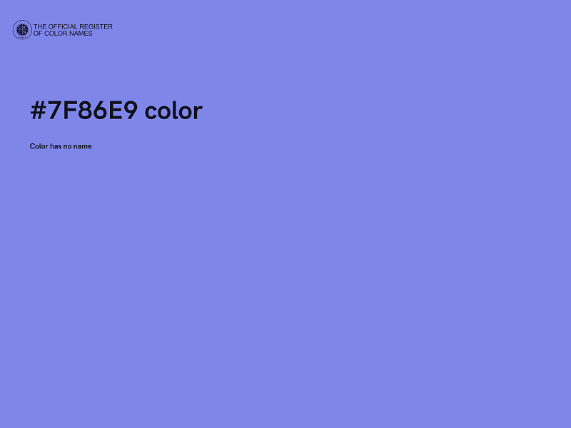 #7F86E9 color image