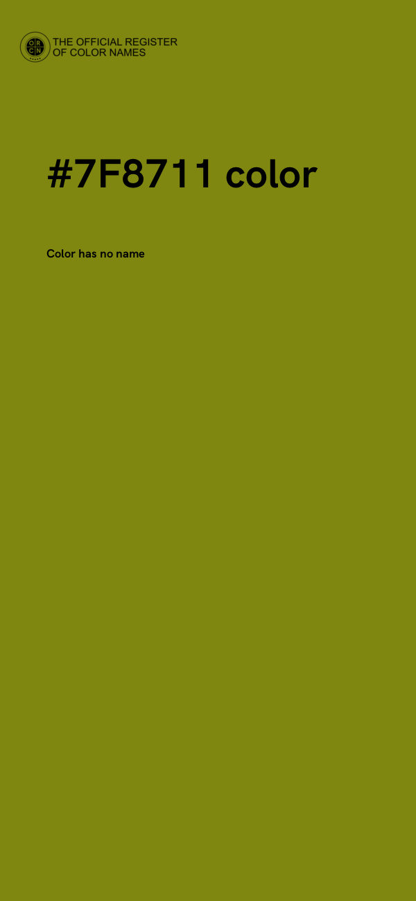 #7F8711 color image