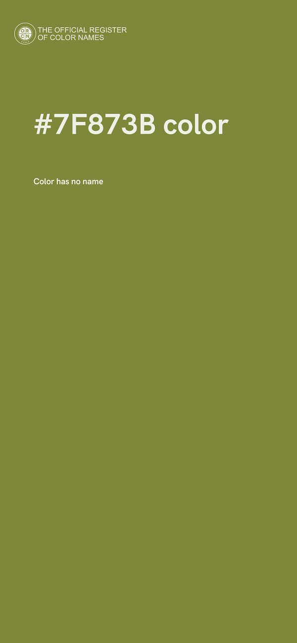 #7F873B color image
