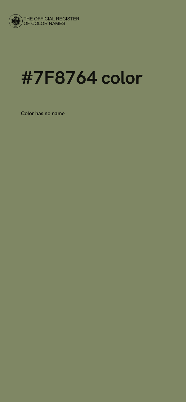 #7F8764 color image