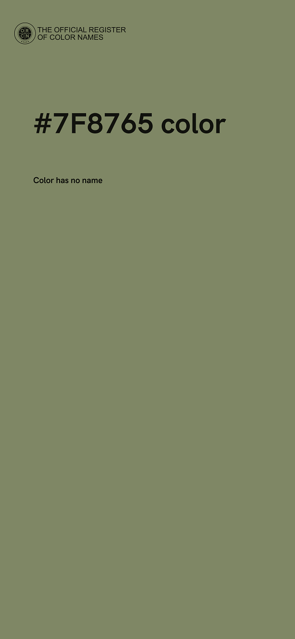 #7F8765 color image