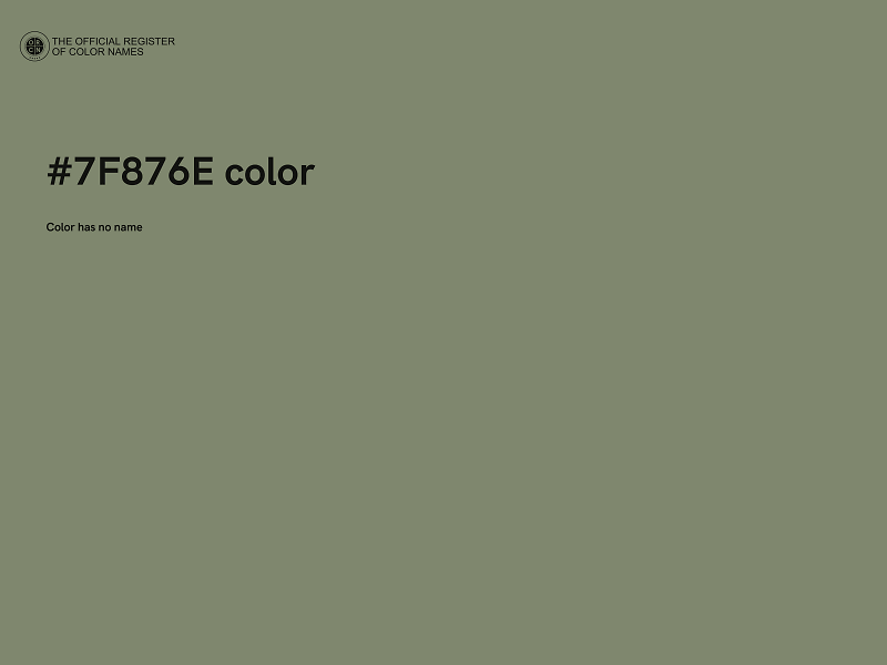 #7F876E color image