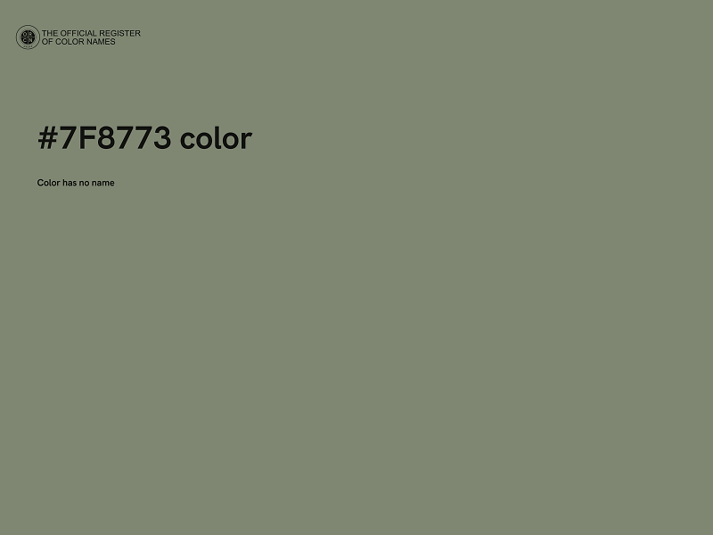 #7F8773 color image