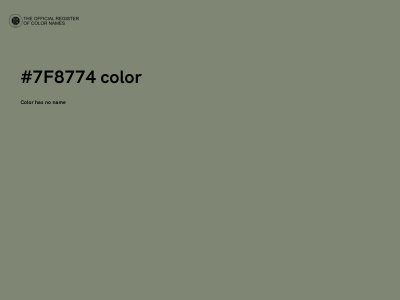 #7F8774 color image
