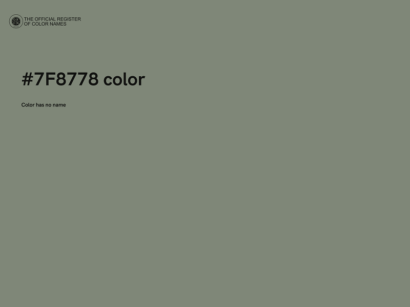 #7F8778 color image