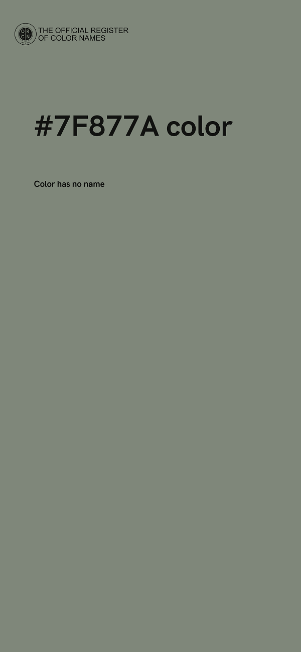 #7F877A color image