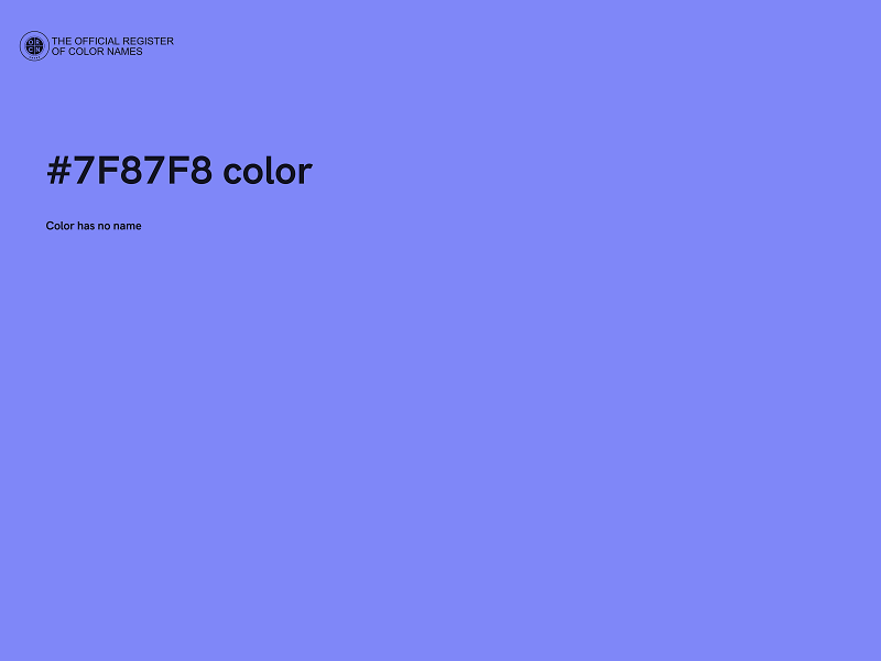 #7F87F8 color image