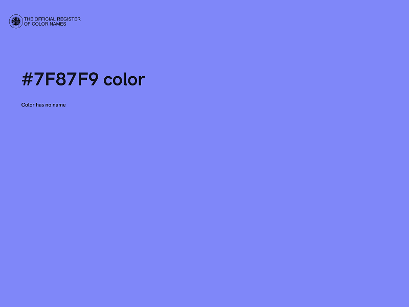 #7F87F9 color image