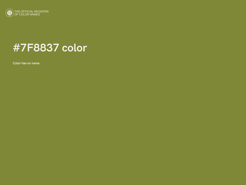 #7F8837 color image