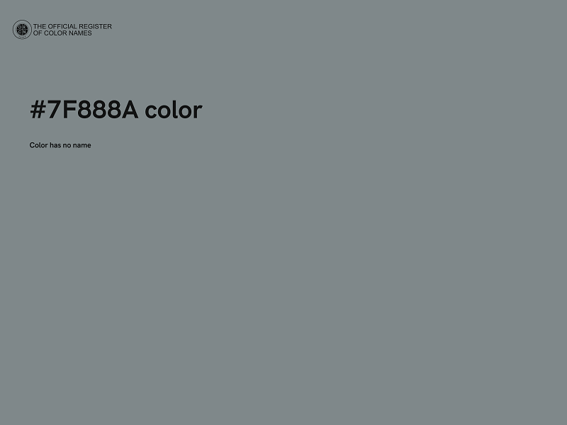 #7F888A color image