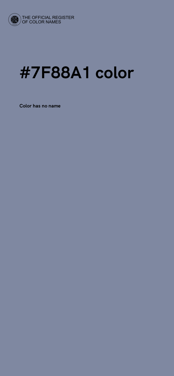 #7F88A1 color image