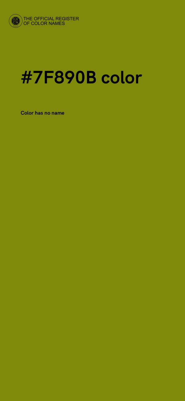 #7F890B color image