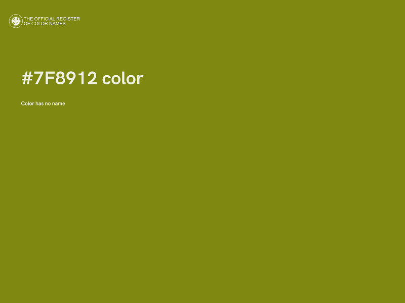 #7F8912 color image