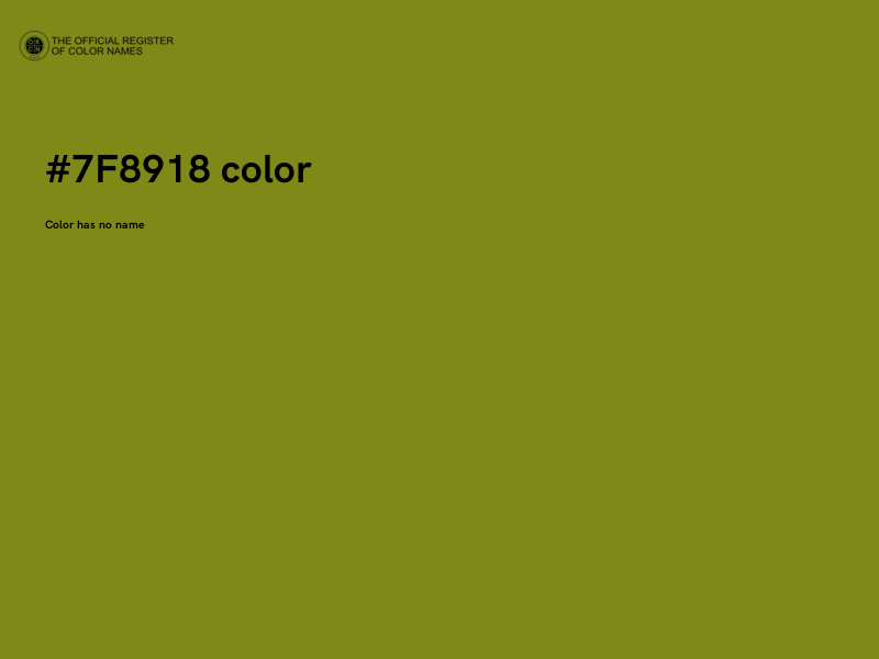 #7F8918 color image