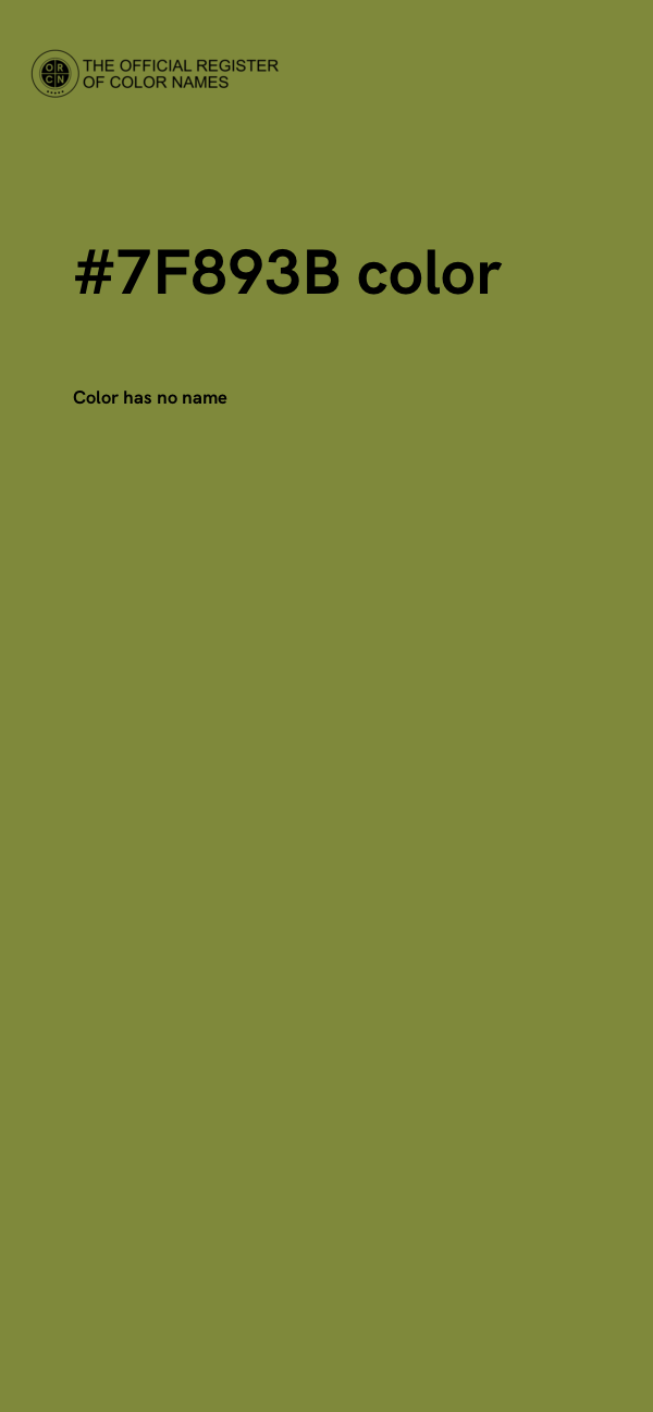 #7F893B color image