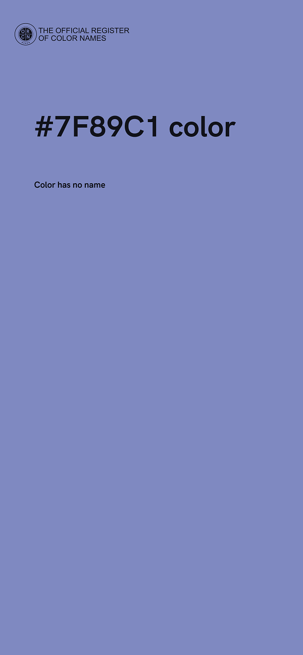 #7F89C1 color image