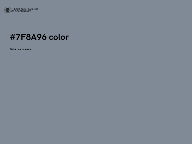 #7F8A96 color image