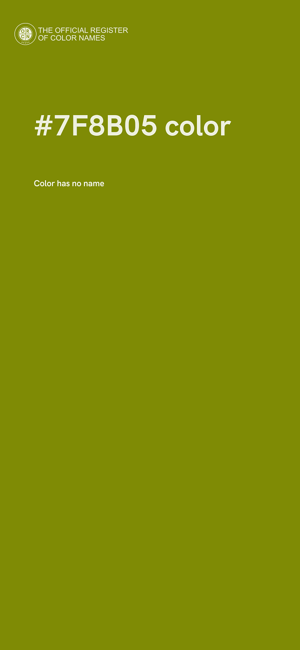 #7F8B05 color image
