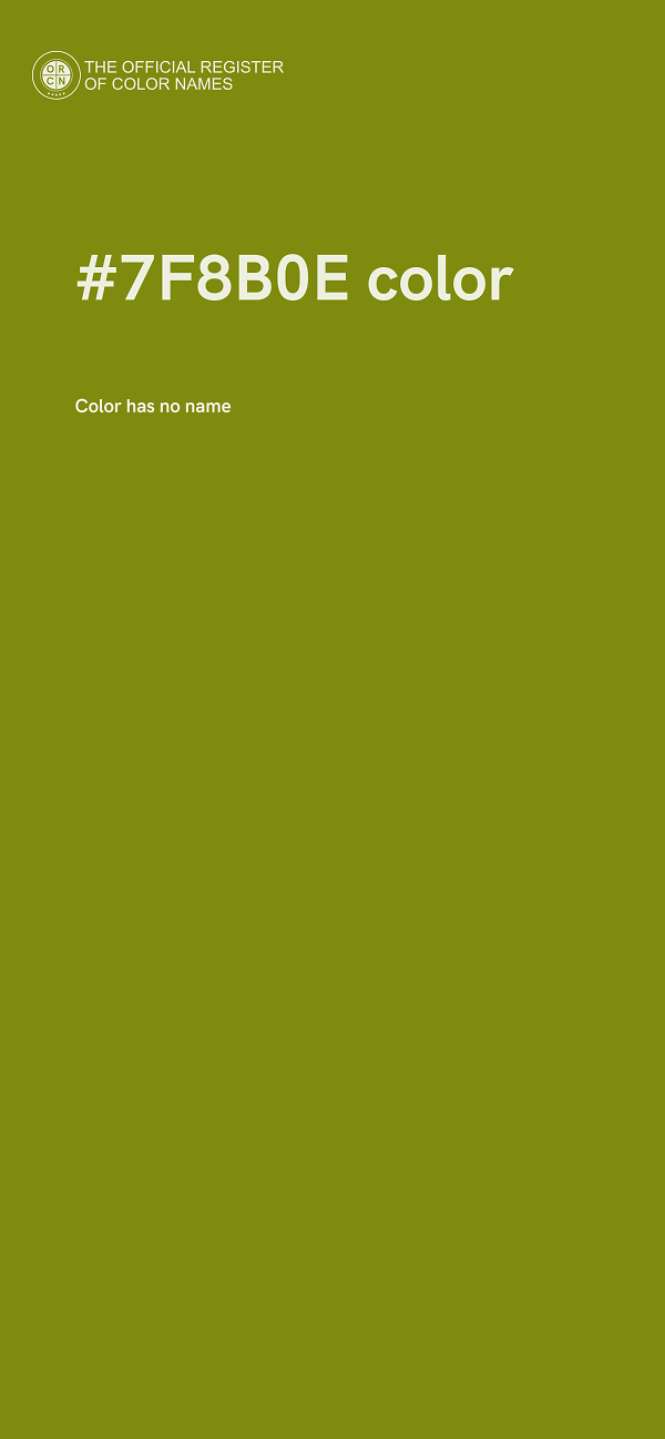 #7F8B0E color image