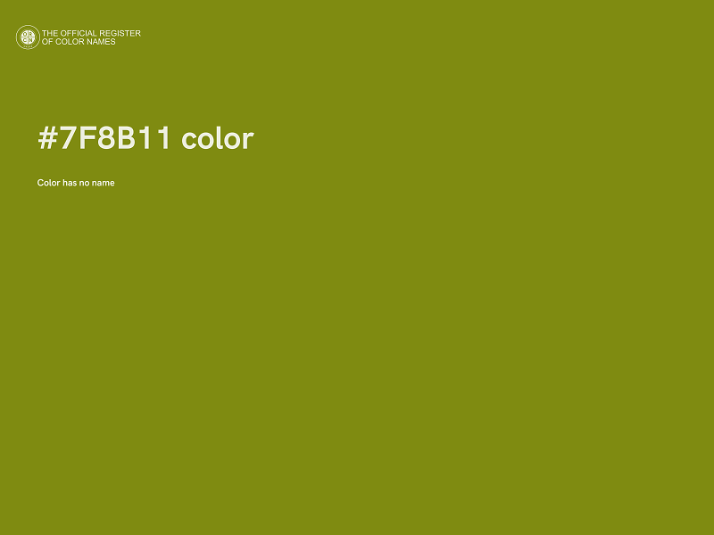 #7F8B11 color image