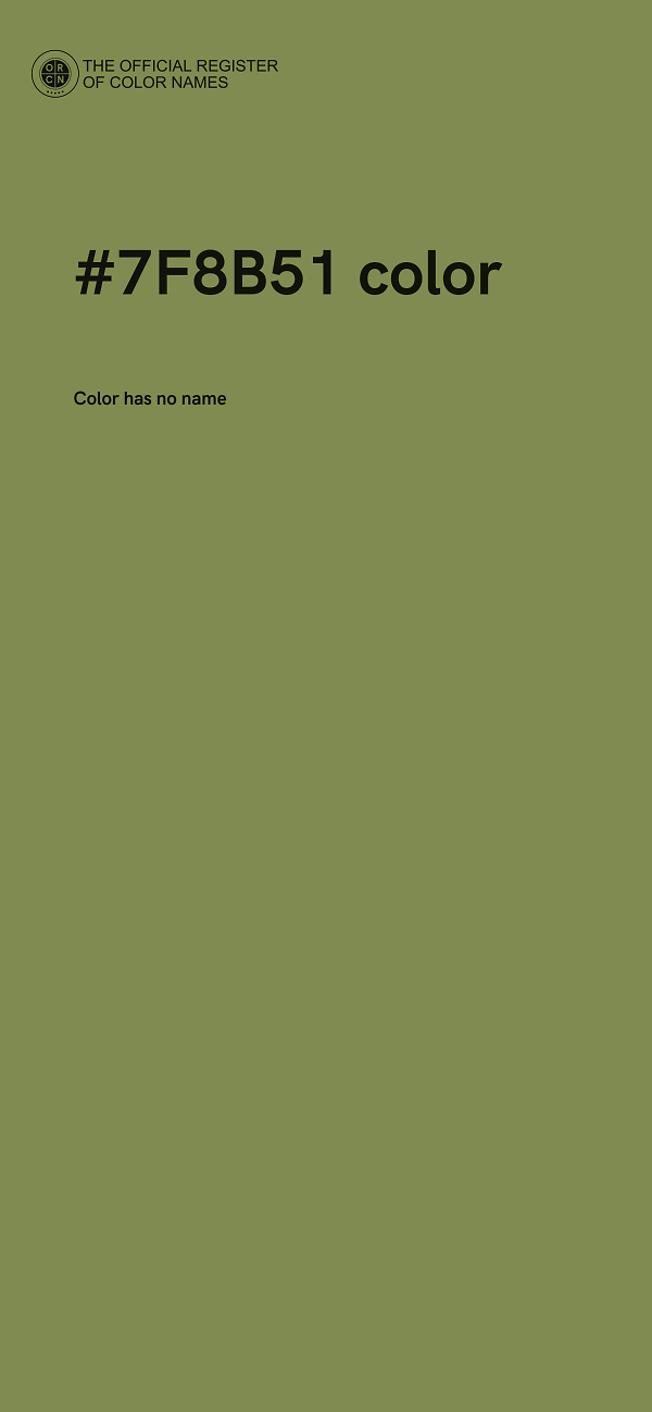 #7F8B51 color image