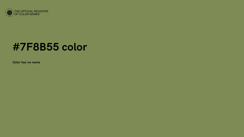 #7F8B55 color image