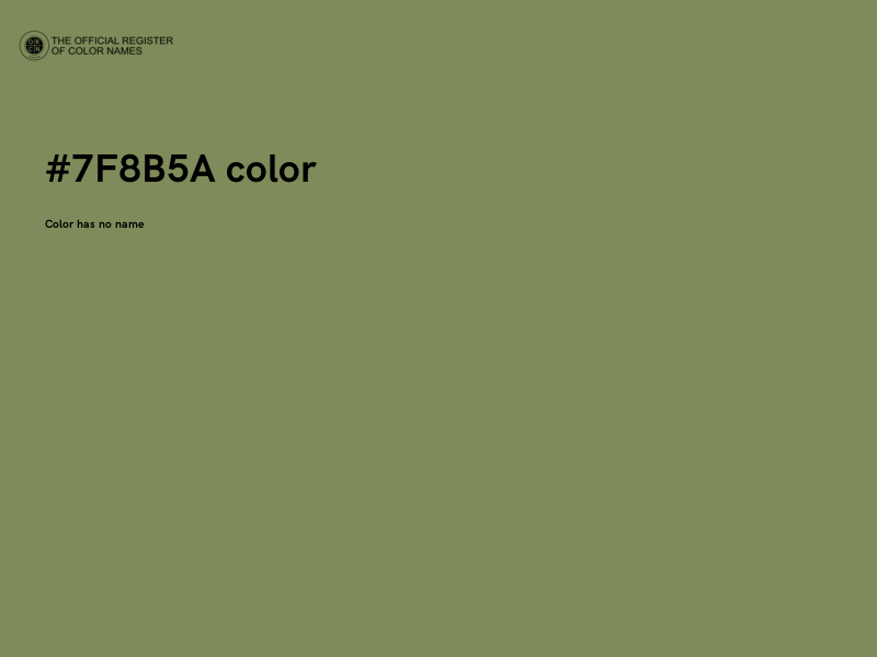 #7F8B5A color image