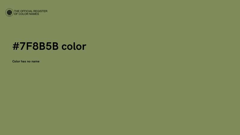 #7F8B5B color image