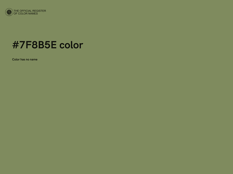 #7F8B5E color image