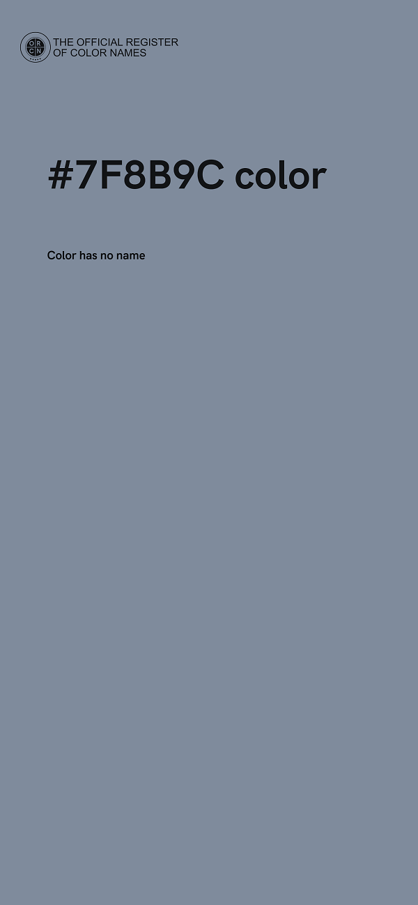 #7F8B9C color image